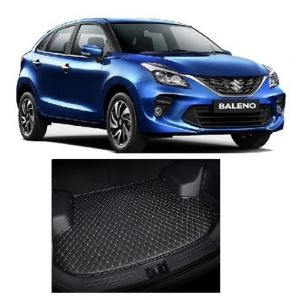 Trunk/Boot/Dicky PU Leatherette Mat for Baleno - black